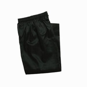 Black Colored Lightweight Karate Pants with Elastic Waist