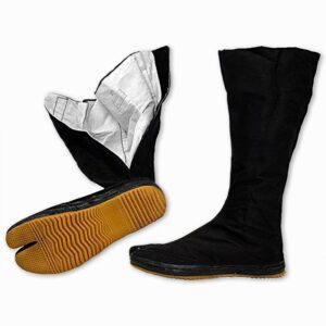 Tabi High Top Boots With Rubber Sole