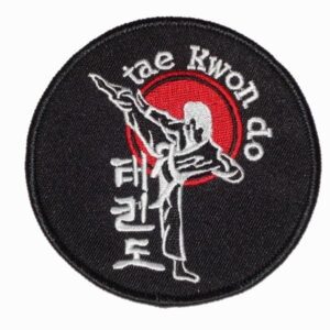 Tae Kwon Do Patch on Black Color Background