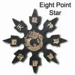 Eight Point Star Black Color Throwing Star