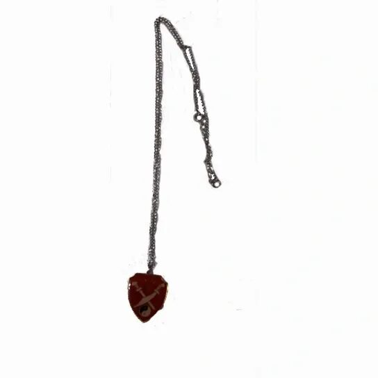 Two Swords Crossed Locket With Chain