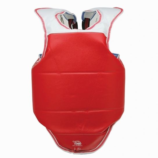 Chest Guard With Velcro Opening in Red