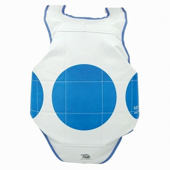 Chest Guard With Velcro Opening in White