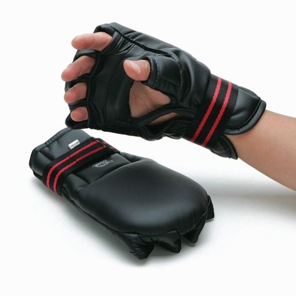 Black Color Foam Palm Gloves Pair