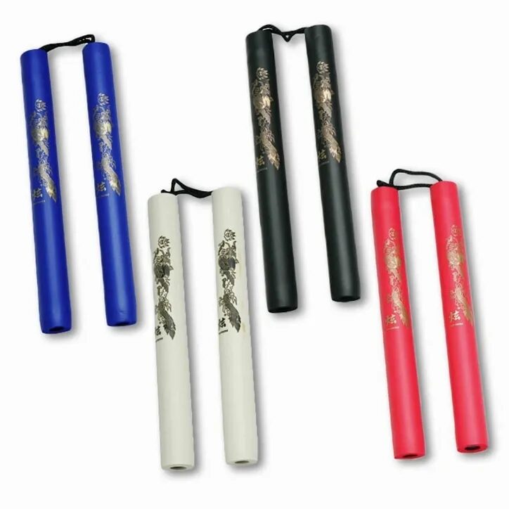 Different Color Gold Pattern Printed Nunchaku Copy