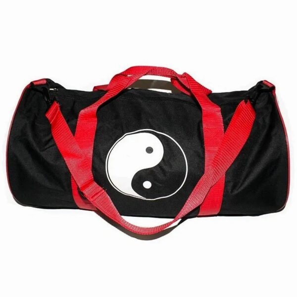 A yin yang Figure Printed Black Color Bag